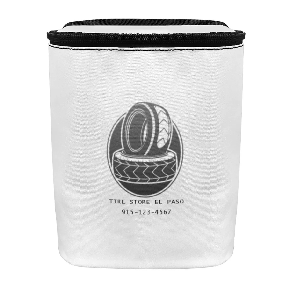 White Hanging Trash Bin - Image 3