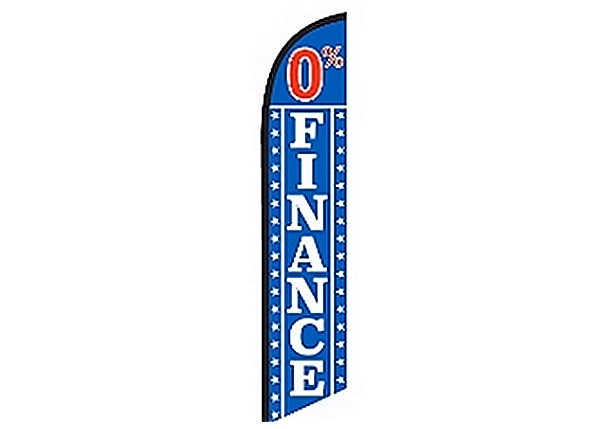 0 Finance Feather Flag