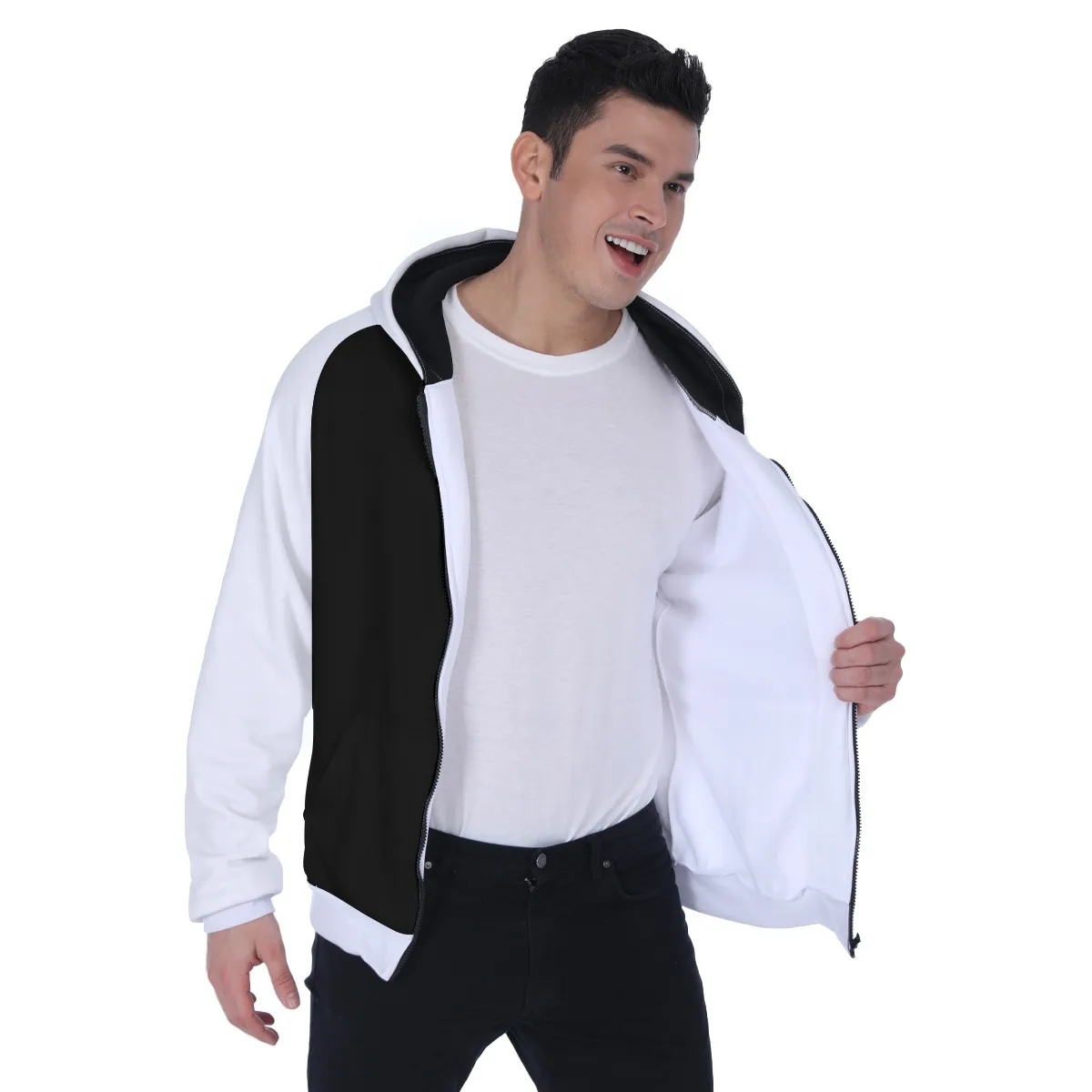 Men's Heavy Fleece Hoodie With Pocket - Image 2
