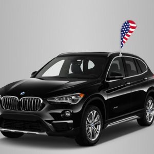 American Flag Car Window Teardrop Flags (Set of 6)