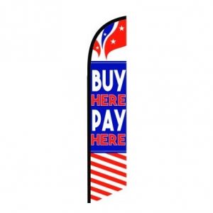 Buy Here Pay Here Feather Flag