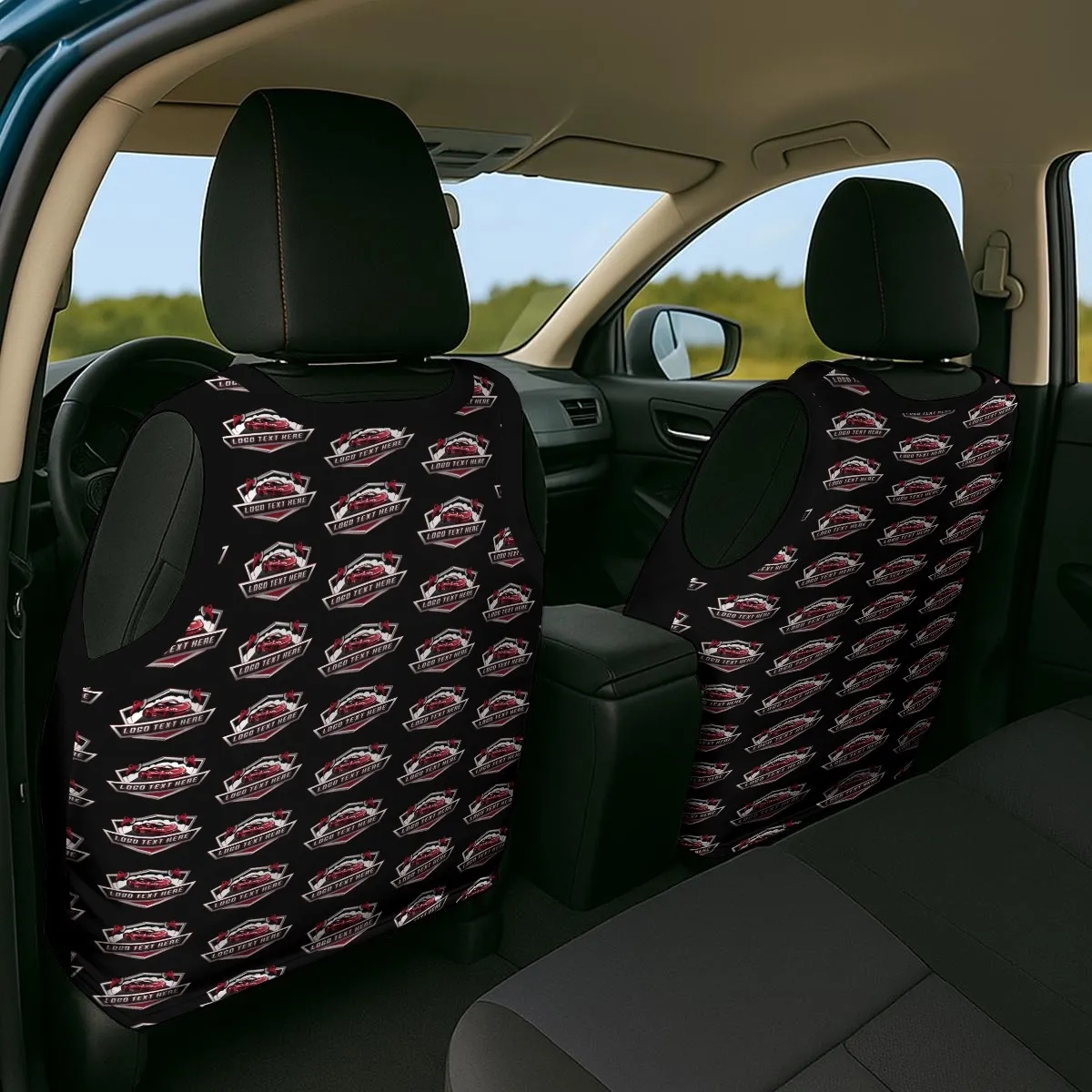 Car Seat T-shirt Cover With Logo/Name - Image 2