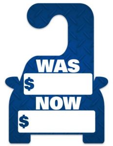 car shaped hang tags