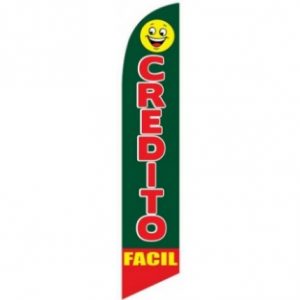 CREDITO FACIL Feather Flag