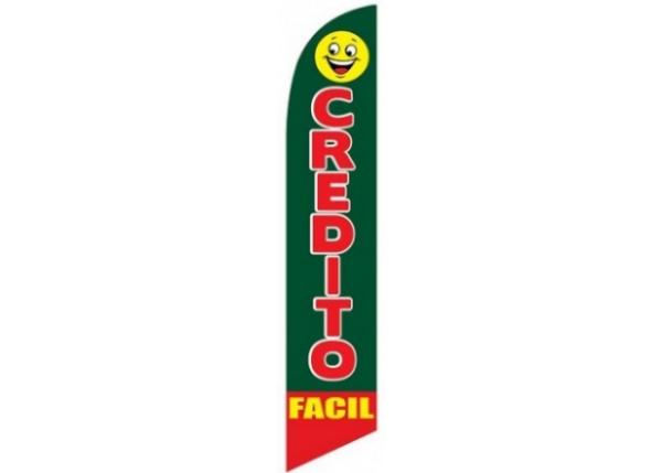 CREDITO FACIL Feather Flag