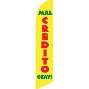 MAL CREDITO Feather Flag