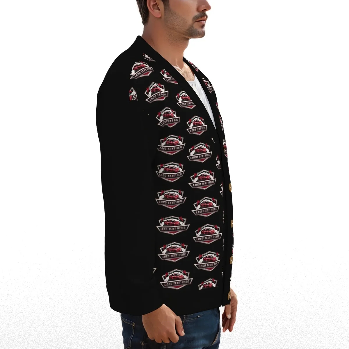 Men's Fleece Cardigan - Image 2