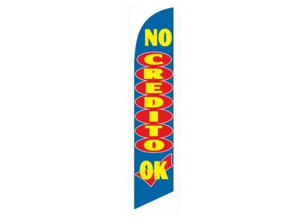 NO CREDITO Feather Flag
