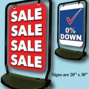 Swing Sidewalk Signs - Double Sided