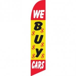 We Buy Cars Flag