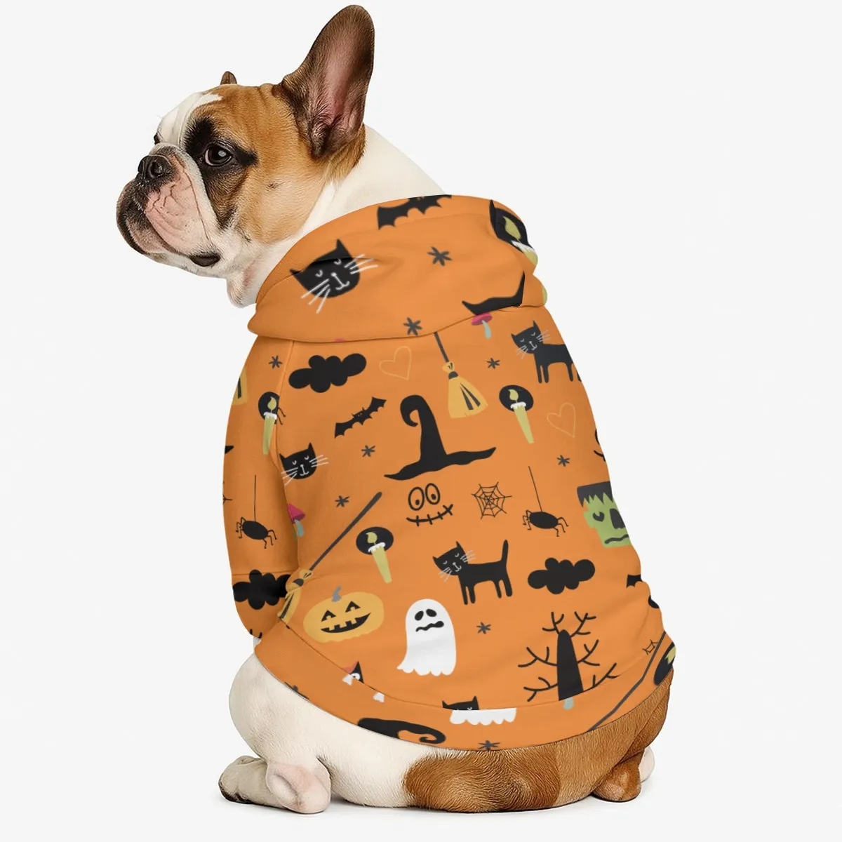 Halloween Design Hooded Sweatshirt For Large Dogs - Image 2