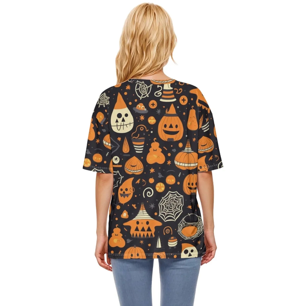 Halloween All Over Print Oversize T-Shirt For Women - Image 2