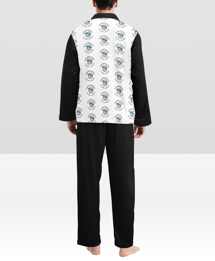 Men's V-Neck Long Pajama Set - Image 2