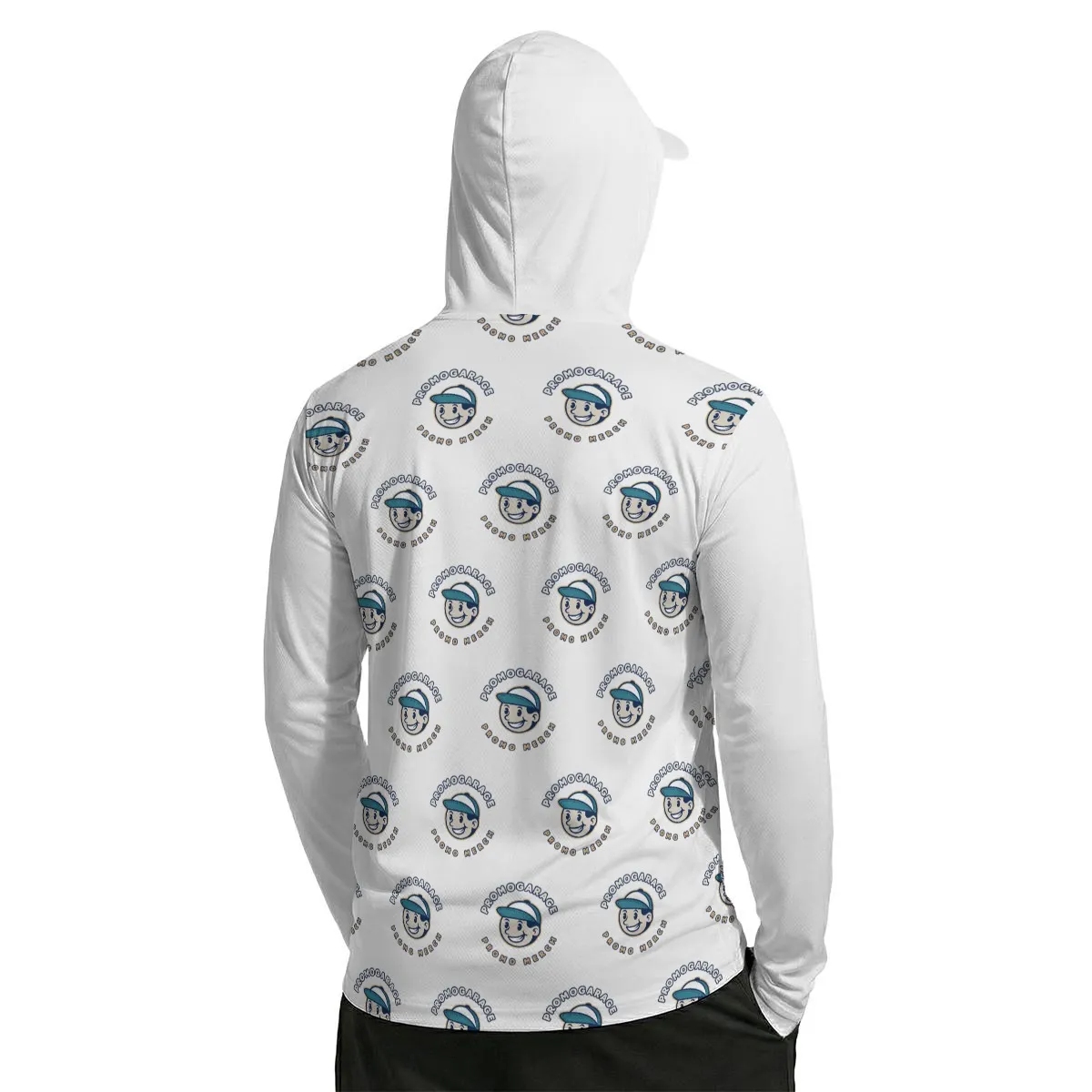 Men's Heavy Fleece Hoodie With Mask - Image 3