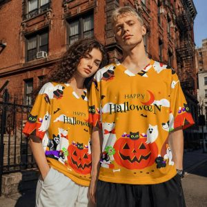 Unisex V-Neck Halloween T-Shirt