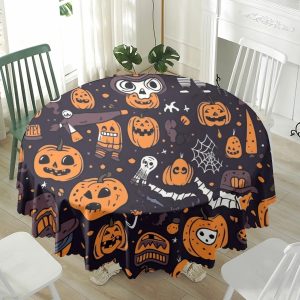 Halloween waterproof tablecloth