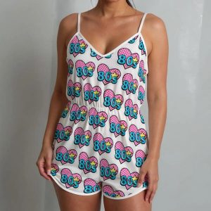 Women's V-Neck Cami Romper
