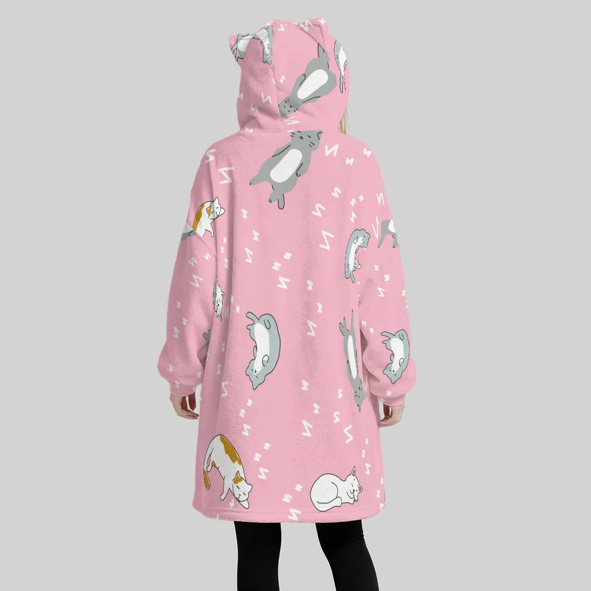 Fleece Oversized Hoodie Blanket For Women - Image 2