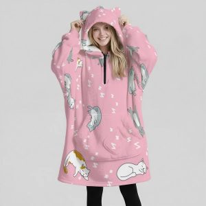 Fleece Oversized Hoodie Blanket For Women